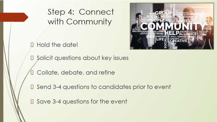 Step 4: connect with the community slide