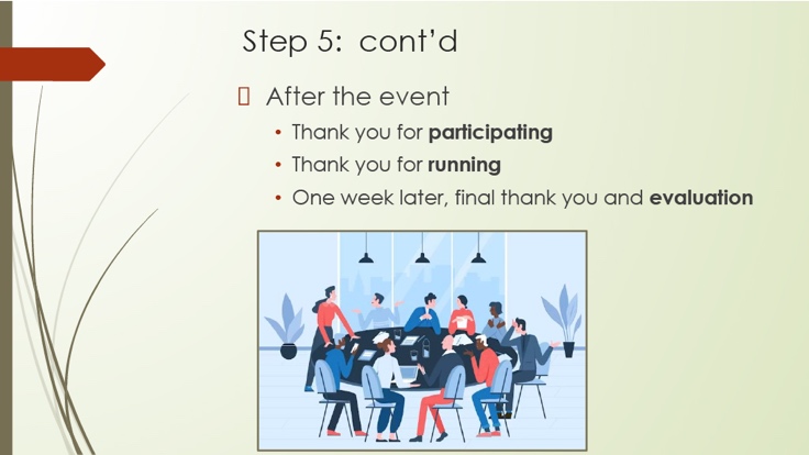 Step 5: connect with candidates after the event slide
